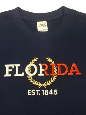 Embroidery T-shirt Florida Tommy Navy