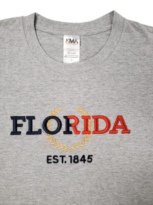 Embroidery T-shirt Florida Tommy Athletic Heather