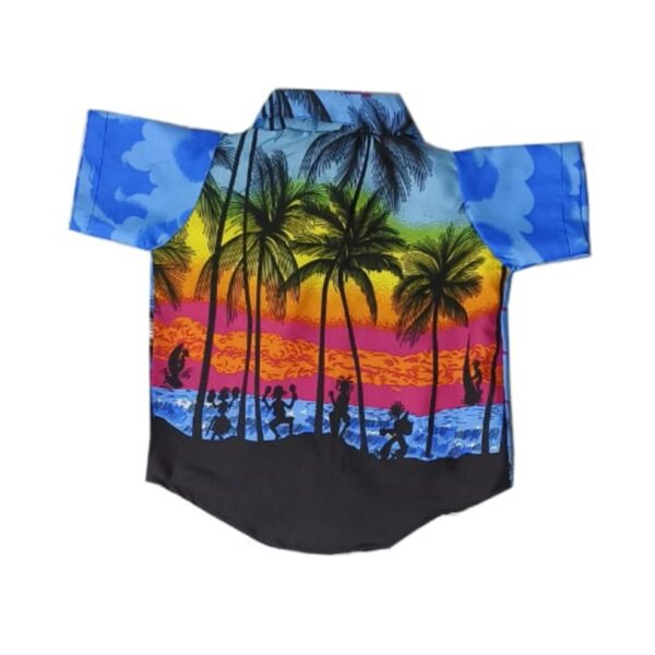 Hawaiian Dog Shirt 'SUNSET BLUE'