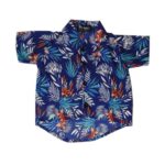 Hawaiian Dog Shirt 'BAMBOO BLUE'