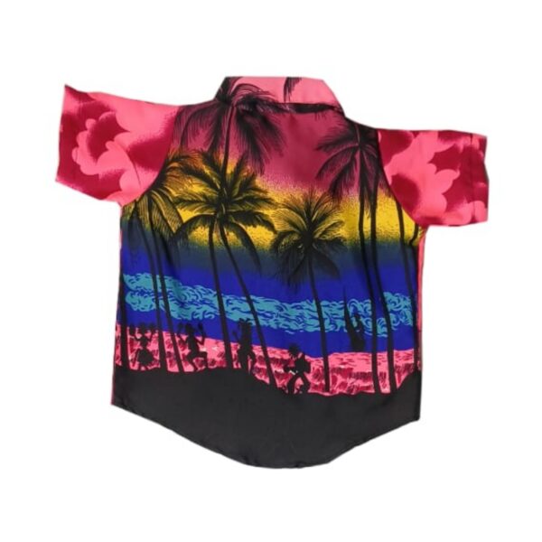 Hawaiian Dog Shirt 'SUNSET PINK'