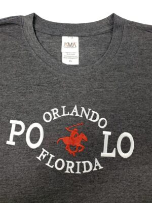 Embroidery T-shirt Orlando Polo Charcoal Heather