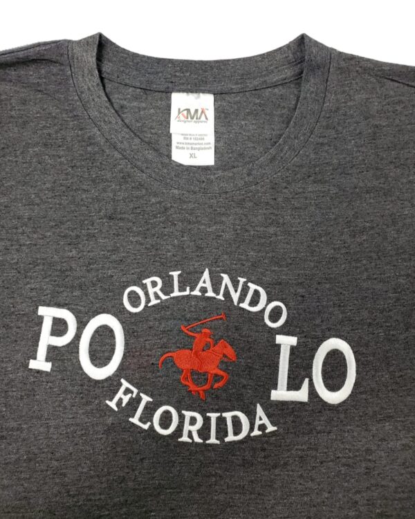 Embroidery T-shirt Orlando Polo Charcoal Heather