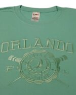 Embroidery T-shirt Orlando Boat Celadon