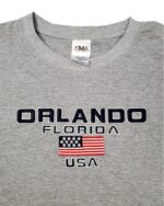 Embroidery T-shirt Orlando USA Athletic Heather