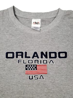 Embroidery T-shirt Orlando USA Athletic Heather