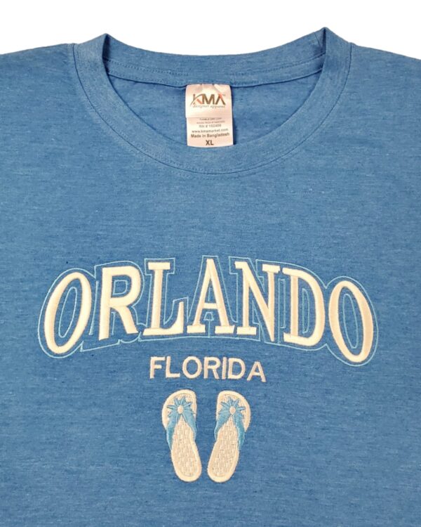 Embroidery T-shirt Orlando Sandal Turquoise Heather