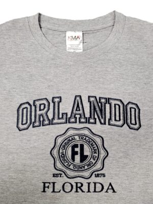 Embroidery T-shirt Orlando College Athletic Heather