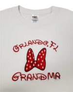 Embroidery T-shirt Orlando Bow Grandma White