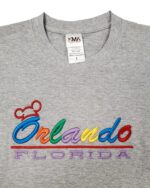 Embroidery T-shirt Orlando Ear Athletic Heather