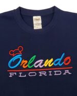 Embroidery T-shirt Orlando Ear Navy