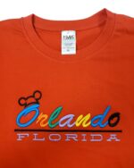 Embroidery T-shirt Orlando Ear Red