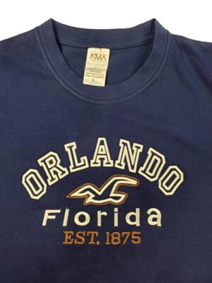 Embroidery T-shirt Orlando Bird Navy