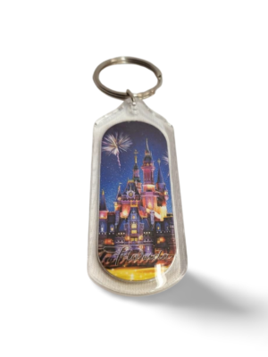 Florida Orlando Acrylic Key Chain - "Glowing Castle"