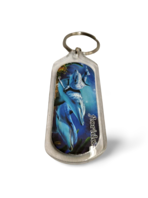 Florida Acrylic Key Chain - "Dolphins"