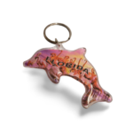 Florida Acrylic Key Chain - "Flamingo Dolphin"