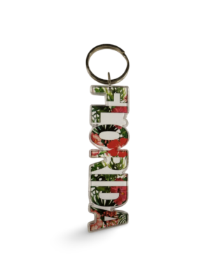 Florida Acrylic Key Chain - "Hibiscus"