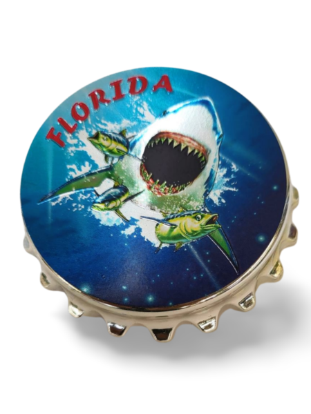 Florida Magnet and Bottle Opener (Metal) - "Shark"