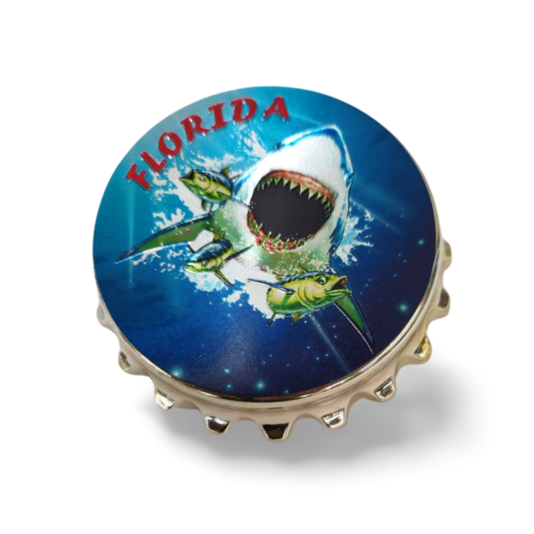 Florida Magnet and Bottle Opener (Metal) - "Shark"