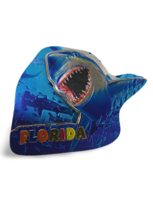 Florida 3D Magnet - "Shark Attack"