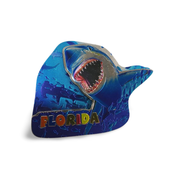 Florida 3D Magnet - "Shark Attack"