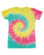 Adult Tie Dye Short Sleeve T-shirt - "Spiral and Various Collection"