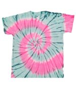 Youth Tie Dye Short Sleeve T-shirt - "Spiral and Various Collection"