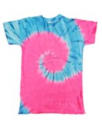 Adult Tie Dye Short Sleeve T-shirt - "Spiral and Various Collection"