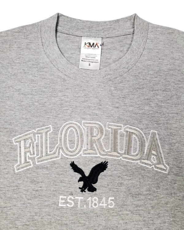 Embroidery T-shirt Florida Eagle Athletic Heather