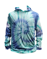 Adult Tie Dye Long Sleeve Shirt With Hood (Prepack) - "Multiple Designs"