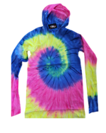 Adult Tie Dye Long Sleeve Shirt With Hood (Prepack) - "Multiple Designs"