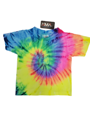 Toddler Tie Dye Short Sleeve T-shirt - "Spiral and Various Collection"