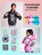 Adult Tie Dye Pullover Hoodies (Prepack) - "Spiral and Various Collection"