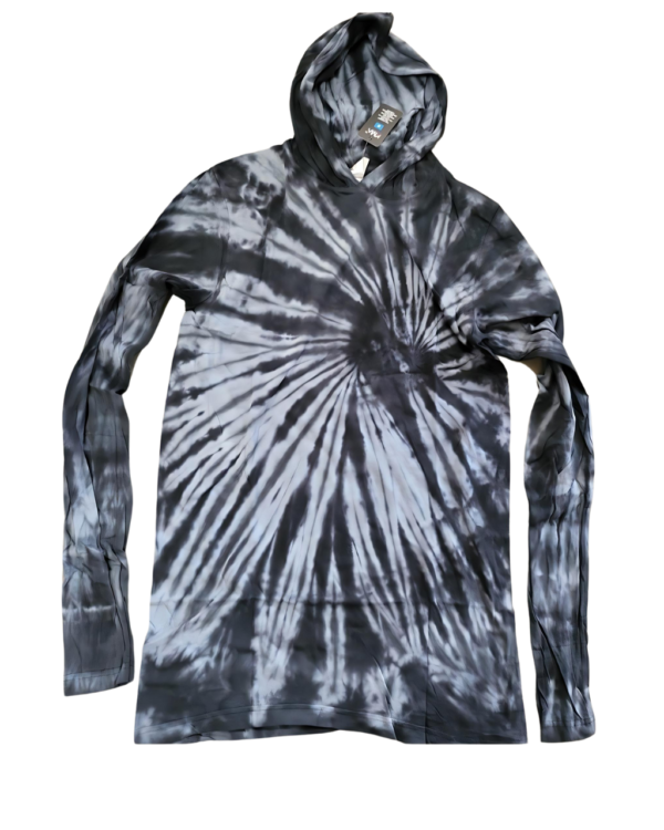 Adult Tie Dye Long Sleeve Shirt With Hood (Prepack) - "Multiple Designs"