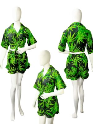 Ladies' Hawaiian Dress Shirt & Short Set - Hawaiian Dress Prepack