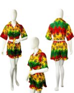 Ladies' Hawaiian Dress Shirt & Short Set - Hawaiian Dress Prepack