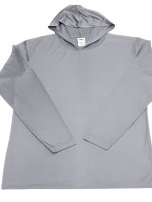 Dri Fit Long Sleeve With Hood Ash Grey