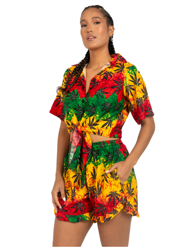 Ladies' Hawaiian Dress Shirt & Short Set - Hawaiian Dress Prepack