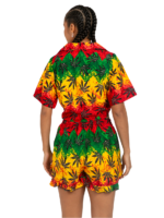 Ladies' Hawaiian Dress Shirt & Short Set - Hawaiian Dress Prepack