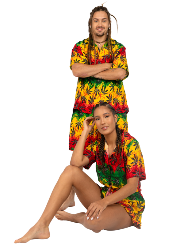 Ladies' Hawaiian Dress Shirt & Short Set - Hawaiian Dress Prepack