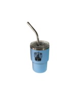 3oz Castle Stainless Steel Vacuum Insulated with Lid and Straw, Hot & Cold Tumbler.