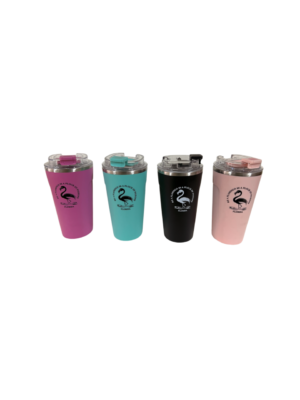 12oz Sea Flamingo Stainless Steel Vacuum Insulated Tumbler with Lid, Hot & Cold.