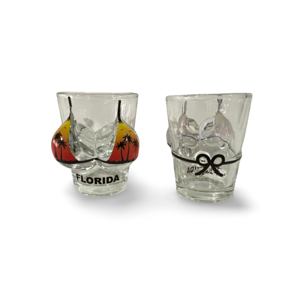 Florida Boob Shot Glass – Sunset Palm Design