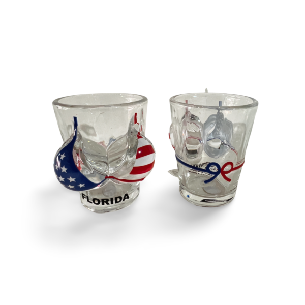 Florida Boob Shot Glass – American Flag Design