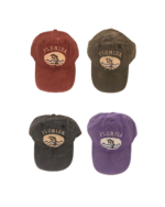 Florida 100% Cotton Cap – “Dolphin” (Burgundy, Olive, Black, Purple)