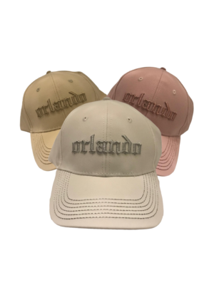 Orlando 100% Cotton Cap – (Khaki, Rose, Beige)